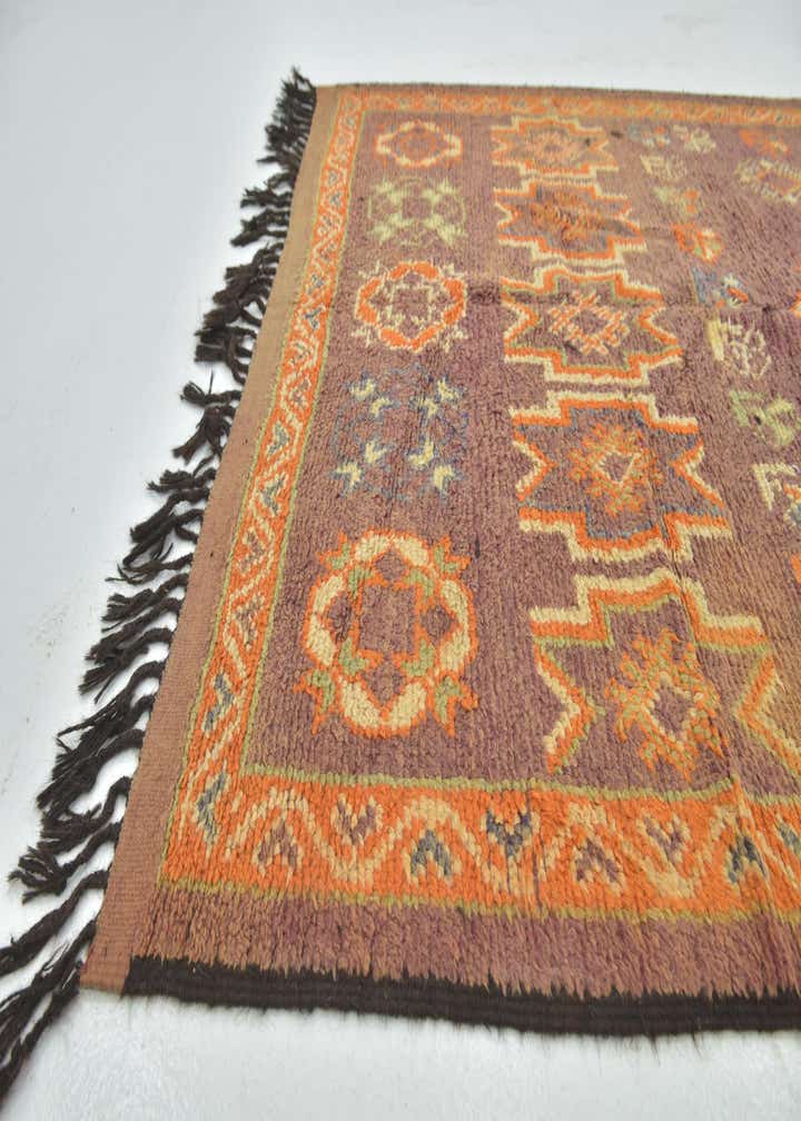 5' 5 x 10' 10 Hand Knotted Moroccan Wool Runner Rug