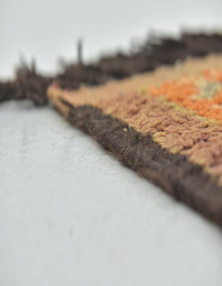 Detail image of 5' 5 x 10' 10 Hand Knotted Moroccan Wool Runner Rug