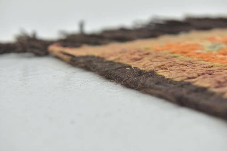 Detail image of 5' 5 x 10' 10 Hand Knotted Moroccan Wool Runner Rug