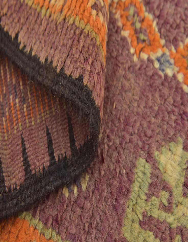 Detail image of 5' 5 x 10' 10  Hand Knotted Moroccan Wool Runner Rug