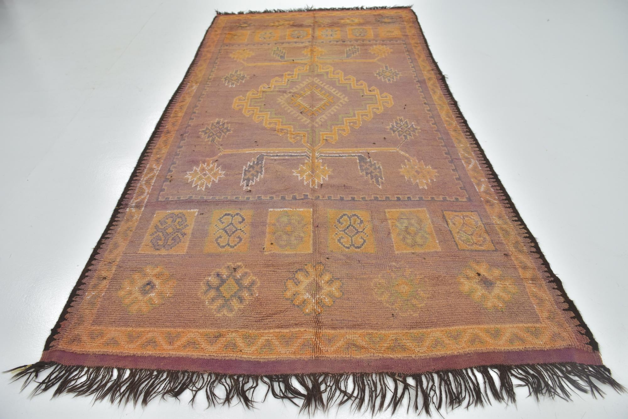 6' x 12' Hand Knotted Moroccan Wool Runner Rug
