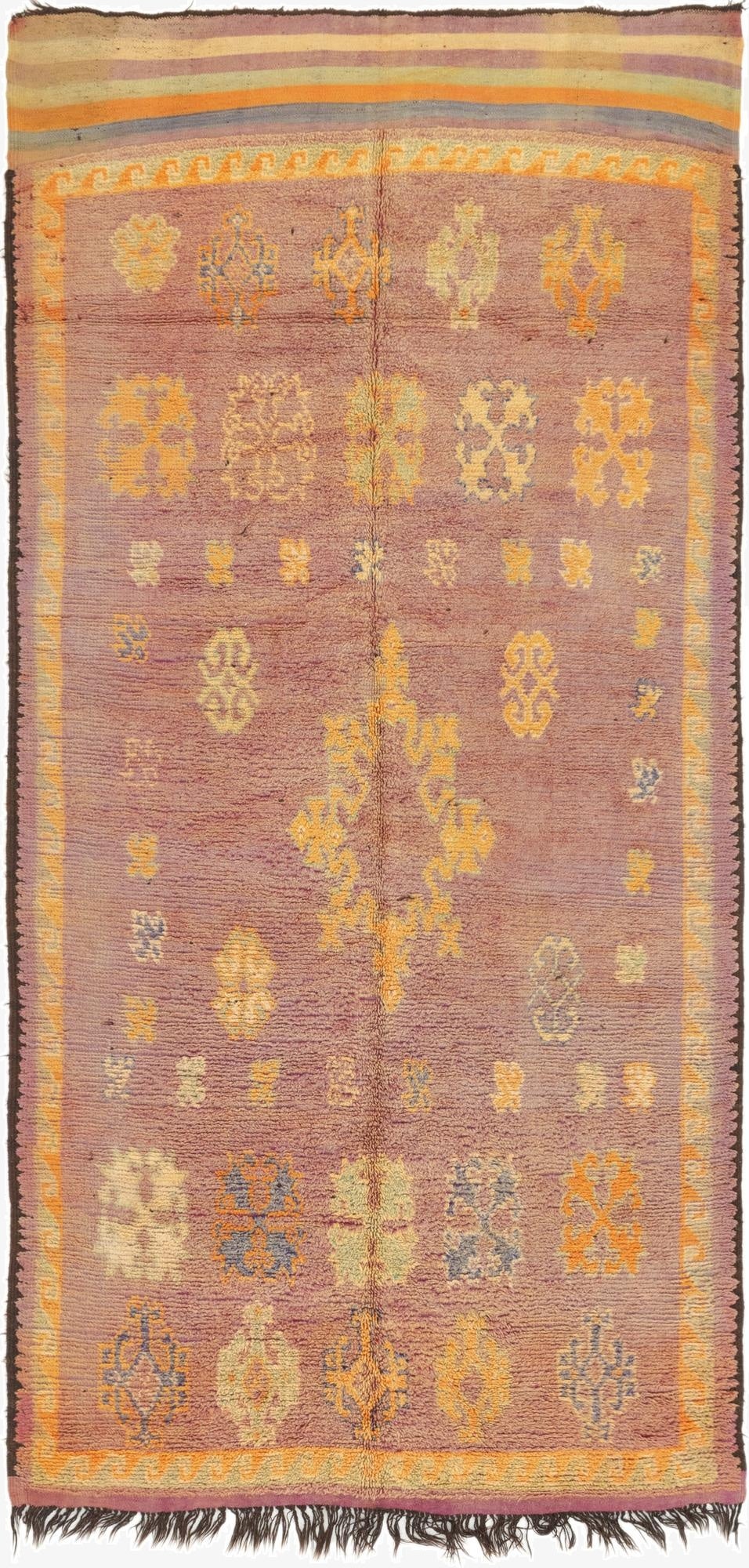 183cm x 385cm  Hand Knotted Moroccan Wool Runner Rug