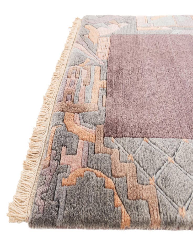 Detail image of 2' 6 x 8' 10  Hand Knotted Nepal Wool Runner Rug