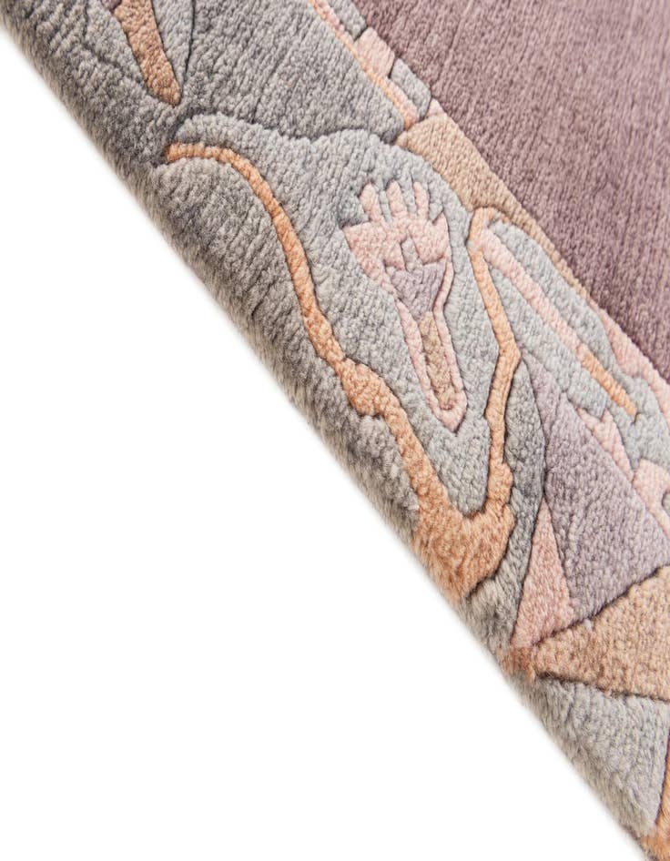 Detail image of 2' 6 x 8' 10  Hand Knotted Nepal Wool Runner Rug