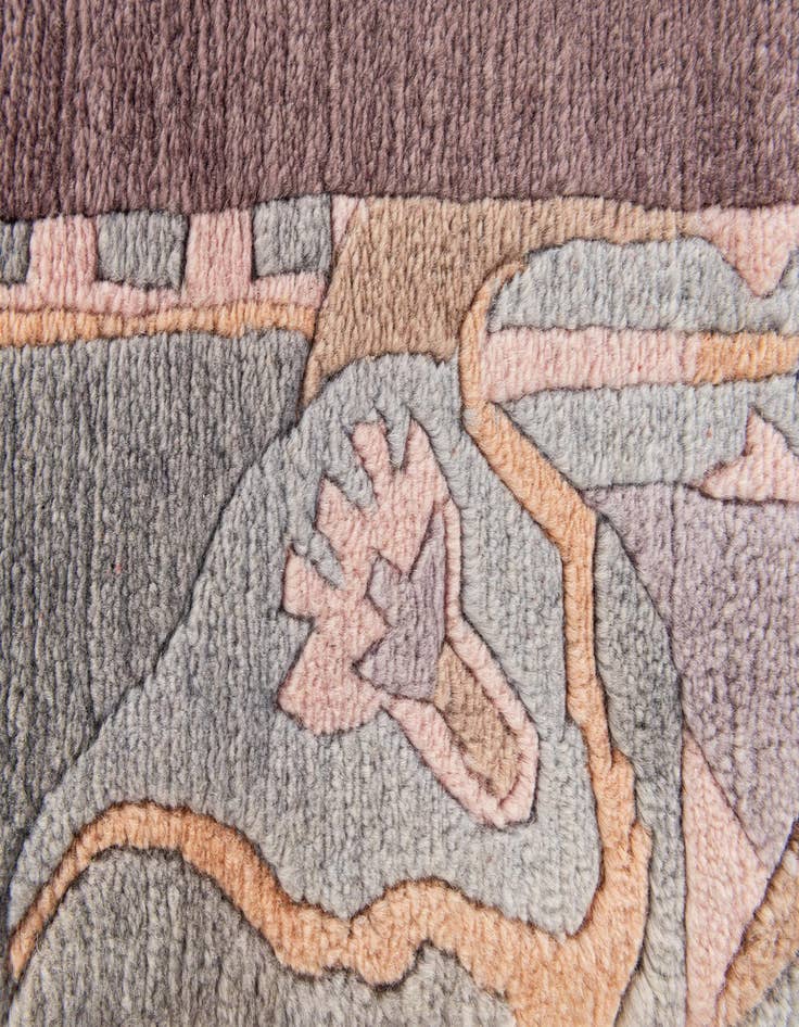 Detail image of 2' 6 x 8' 10  Hand Knotted Nepal Wool Runner Rug