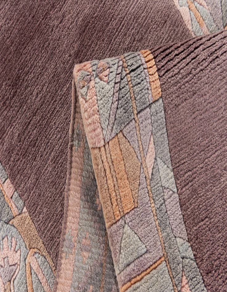 Detail image of 2' 6 x 8' 10  Hand Knotted Nepal Wool Runner Rug