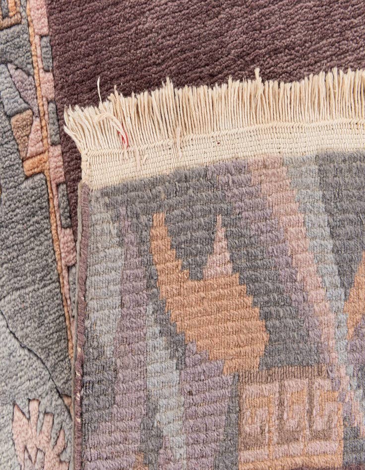 Detail image of 2' 6 x 8' 10  Hand Knotted Nepal Wool Runner Rug