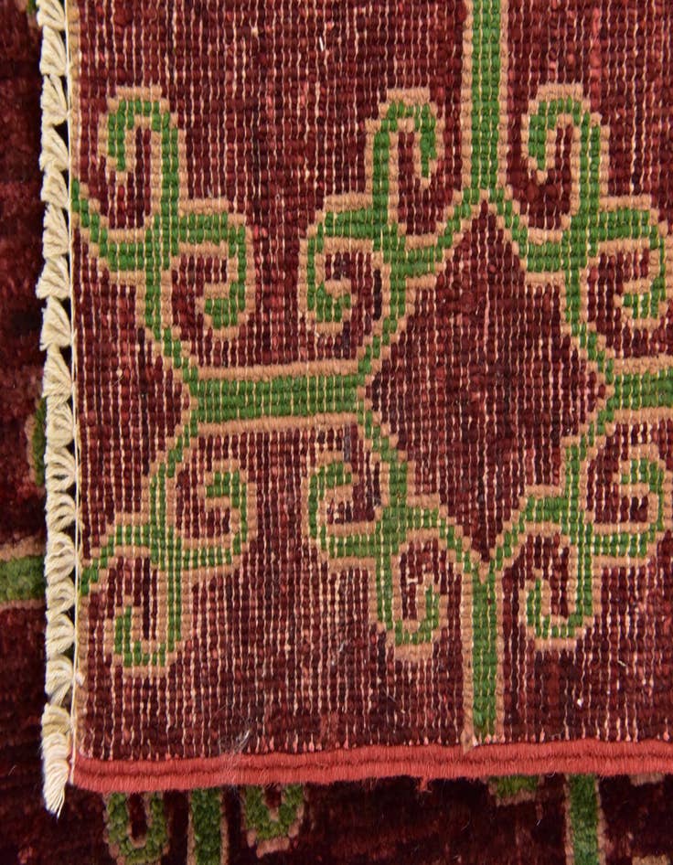 Detail image of 5' x 10'  Hand Knotted Peshawar Ziegler Oriental Runner Rug
