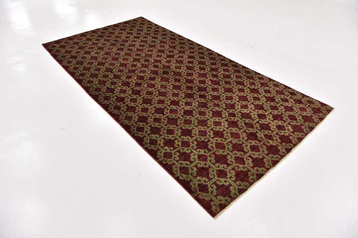 150cm x 305cm Hand Knotted Peshawar Ziegler Oriental Runner Rug