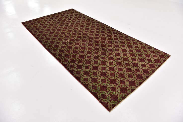Detail image of 150cm x 305cm Hand Knotted Peshawar Ziegler Oriental Runner Rug