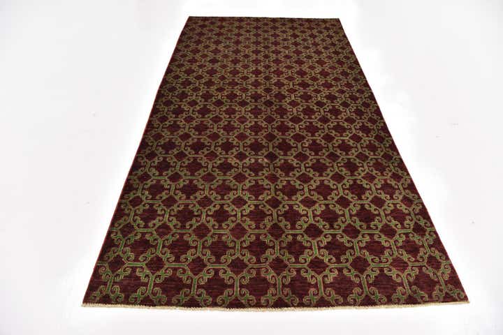 150cm x 305cm Hand Knotted Peshawar Ziegler Oriental Runner Rug