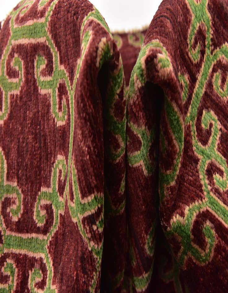 Detail image of 5' x 10'  Hand Knotted Peshawar Ziegler Oriental Runner Rug