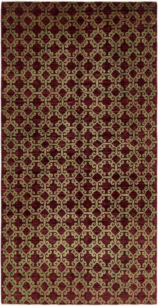 150cm x 305cm Hand Knotted Peshawar Ziegler Oriental Runner Rug