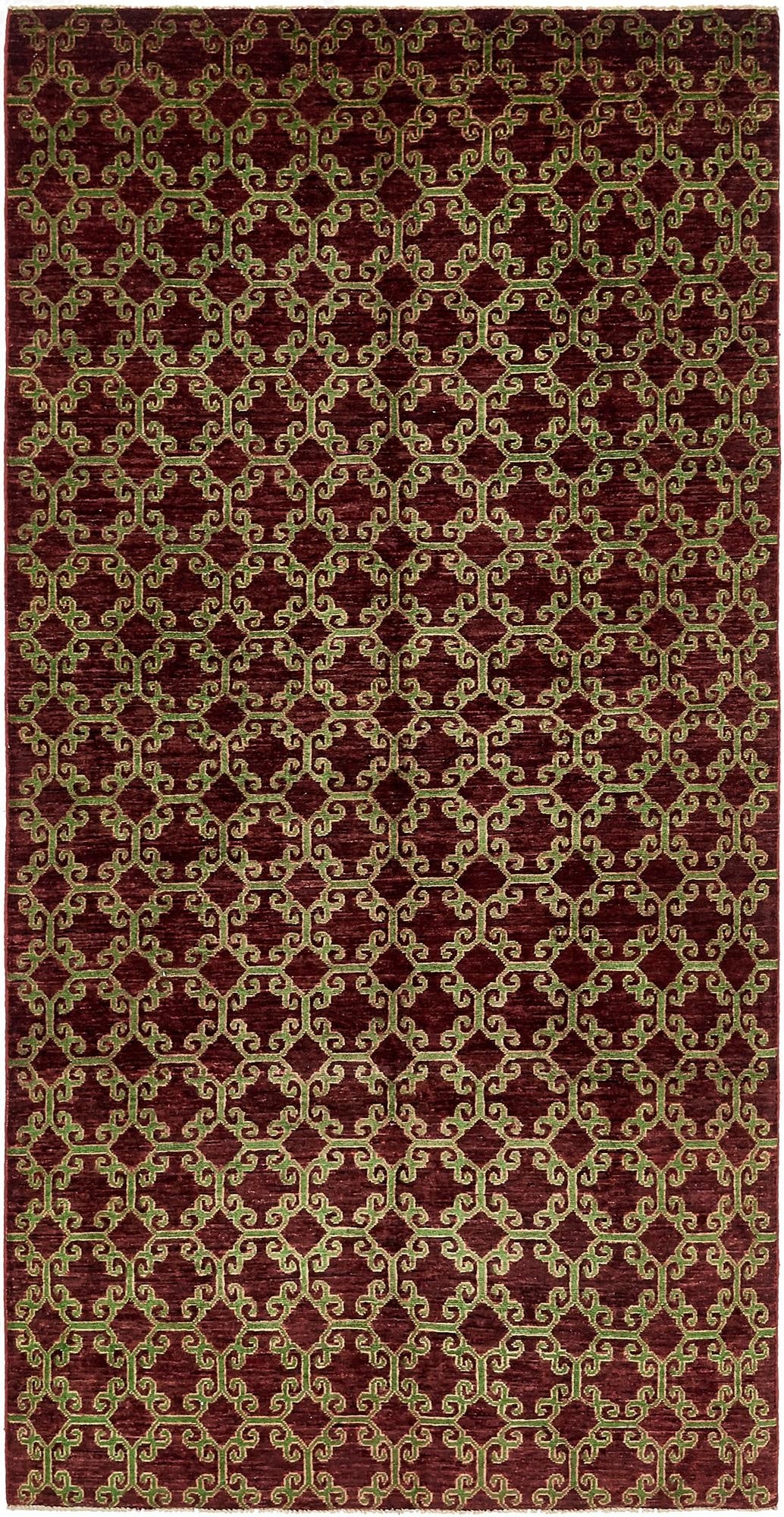 5' x 10'  Hand Knotted Peshawar Ziegler Oriental Runner Rug