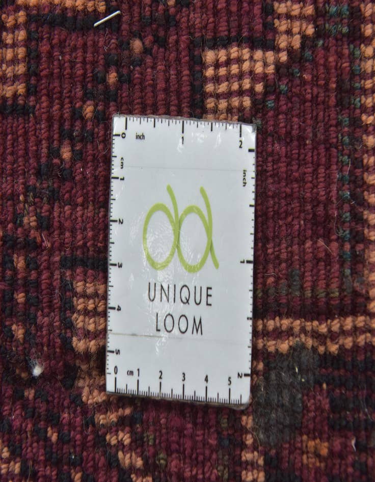 Detail image of 4' 4 x 9'  Hand Knotted Shiraz-Lori Persian Wool Runner Rug