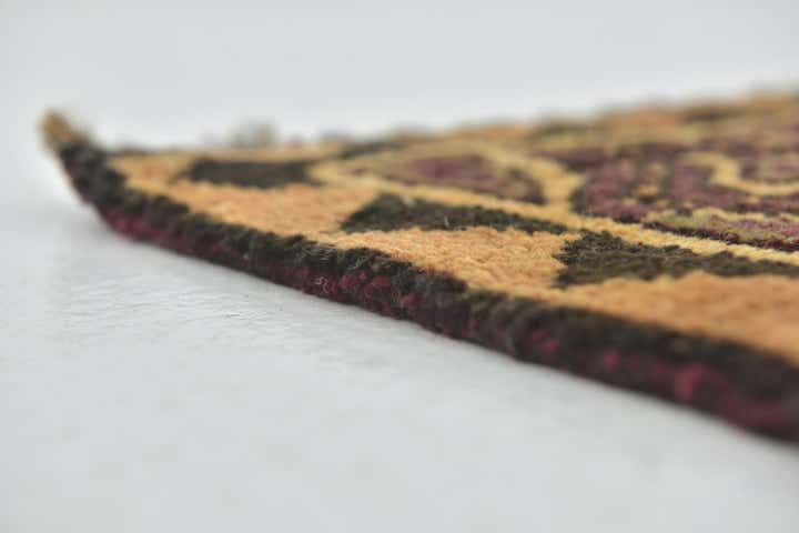 4' 4 x 9' Hand Knotted Shiraz-Lori Persian Wool Runner Rug