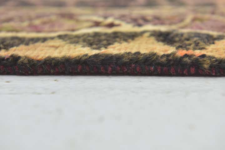 4' 4 x 9' Hand Knotted Shiraz-Lori Persian Wool Runner Rug