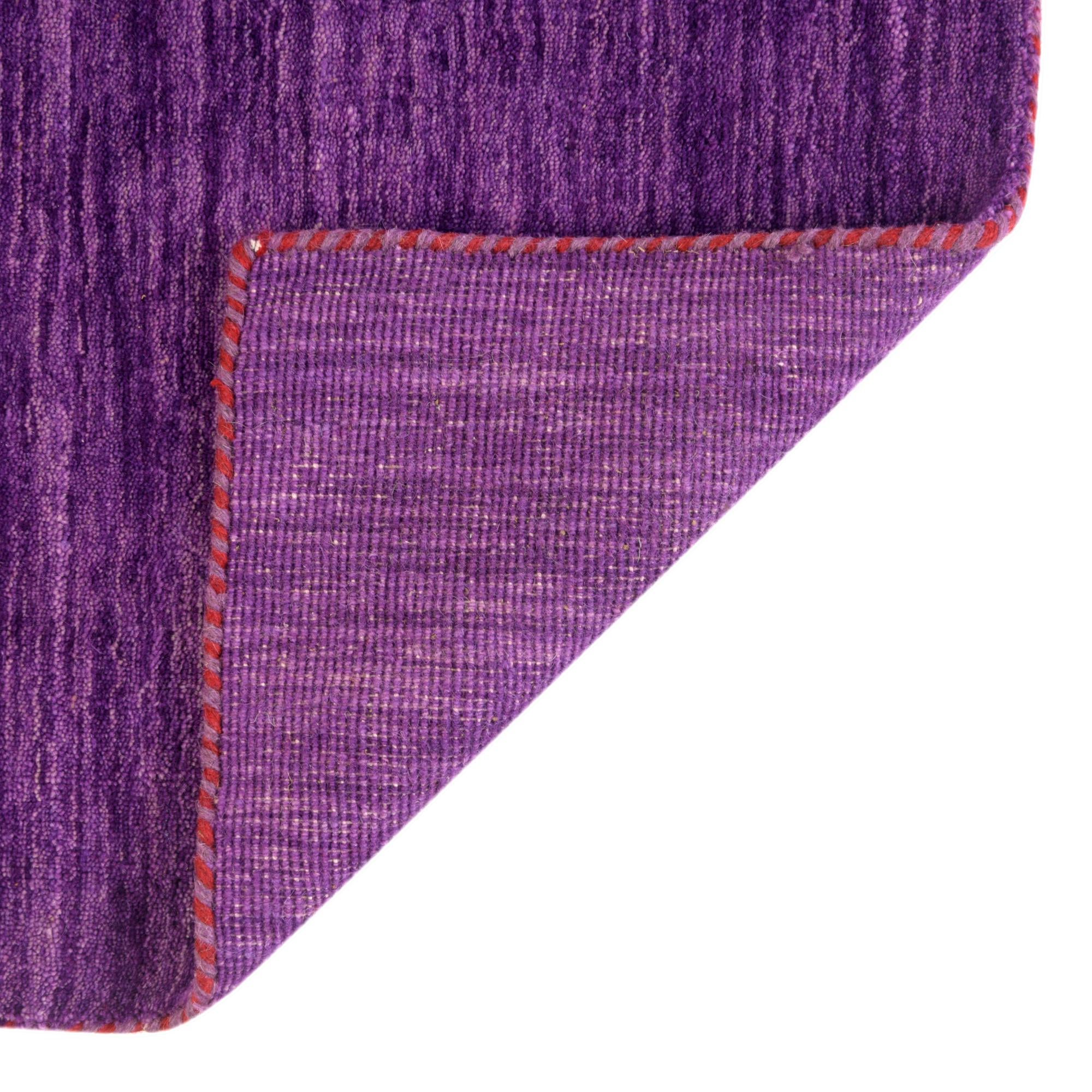 2' 7 x 16' 5 Hand Knotted Solid Gabbeh Wool Runner Rug