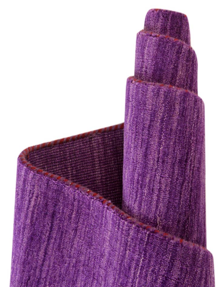 Detail image of 2' 7 x 16' 5  Hand Knotted Solid Gabbeh Wool Runner Rug