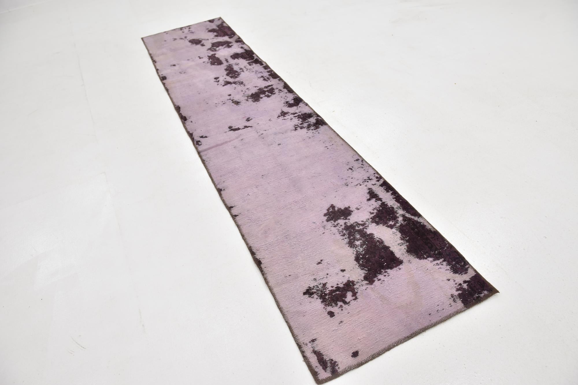 2' 4 x 10' 4 Hand Knotted Ultra Vintage Persian Wool Runner Rug