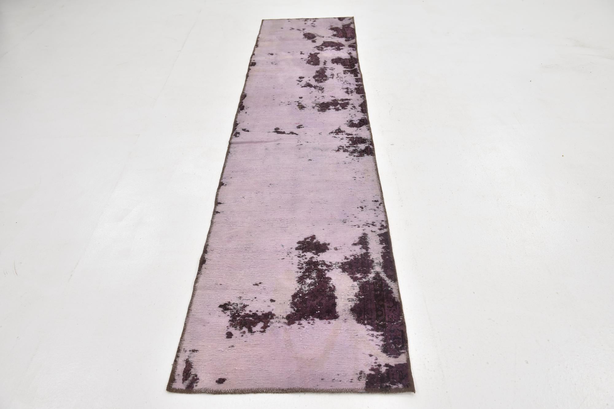 2' 4 x 10' 4 Hand Knotted Ultra Vintage Persian Wool Runner Rug