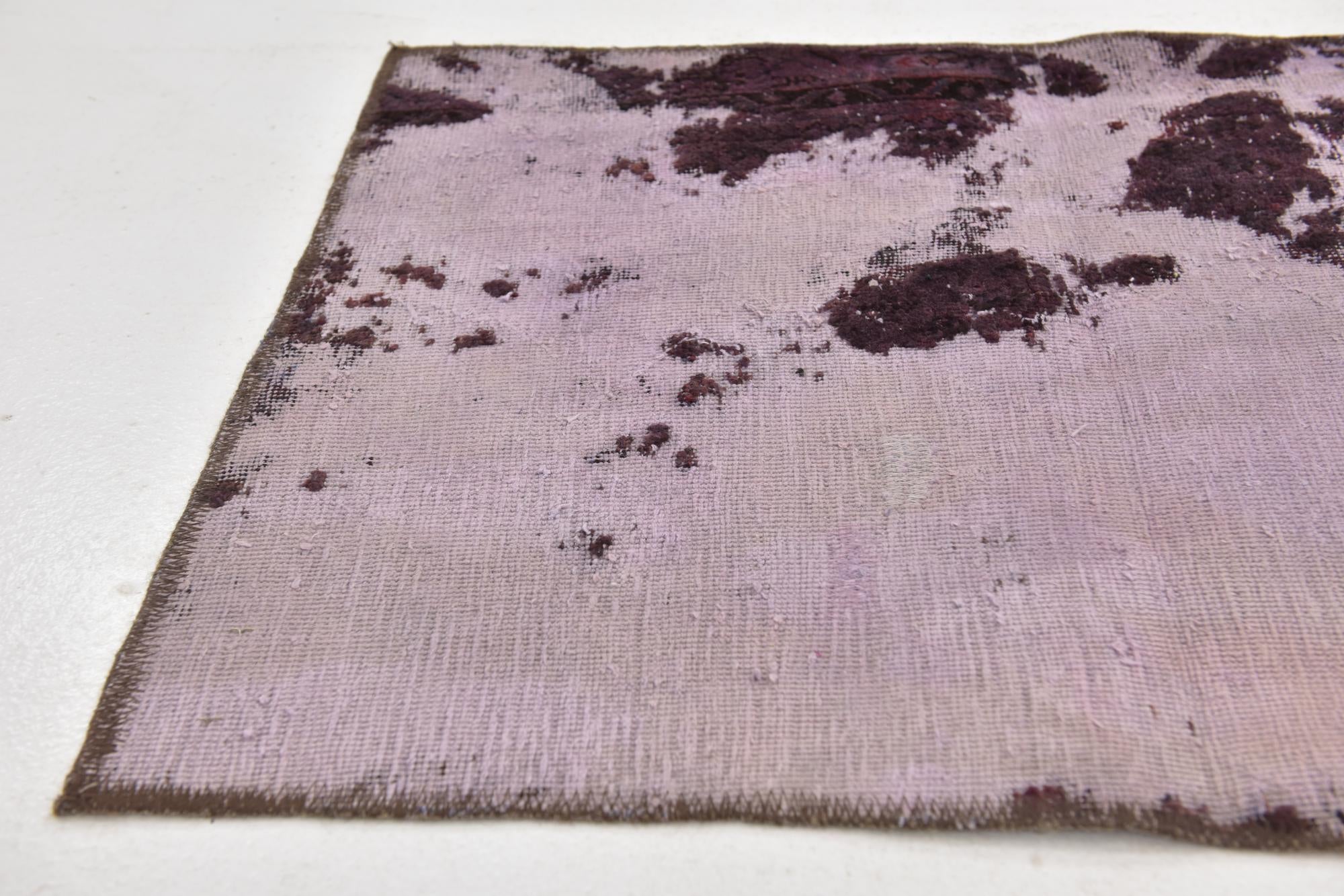 2' 4 x 10' 4 Hand Knotted Ultra Vintage Persian Wool Runner Rug