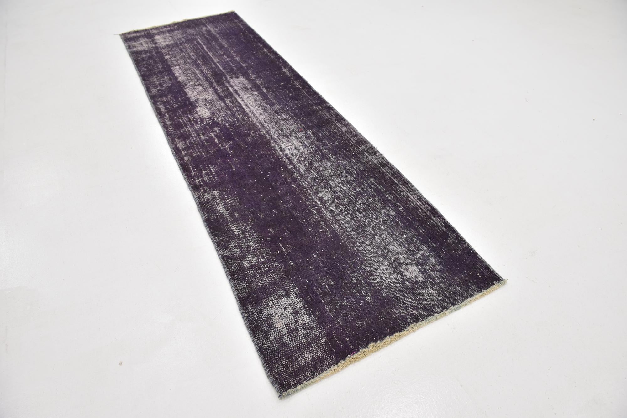 3' x 9' 4 Hand Knotted Ultra Vintage Persian Wool Runner Rug