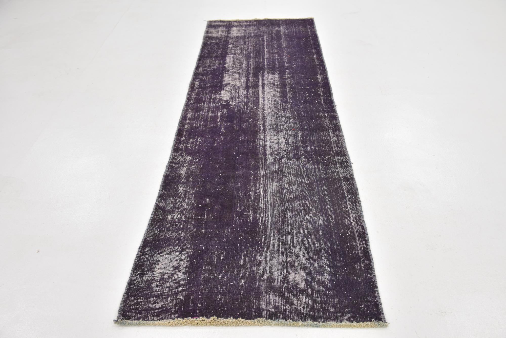 3' x 9' 4 Hand Knotted Ultra Vintage Persian Wool Runner Rug