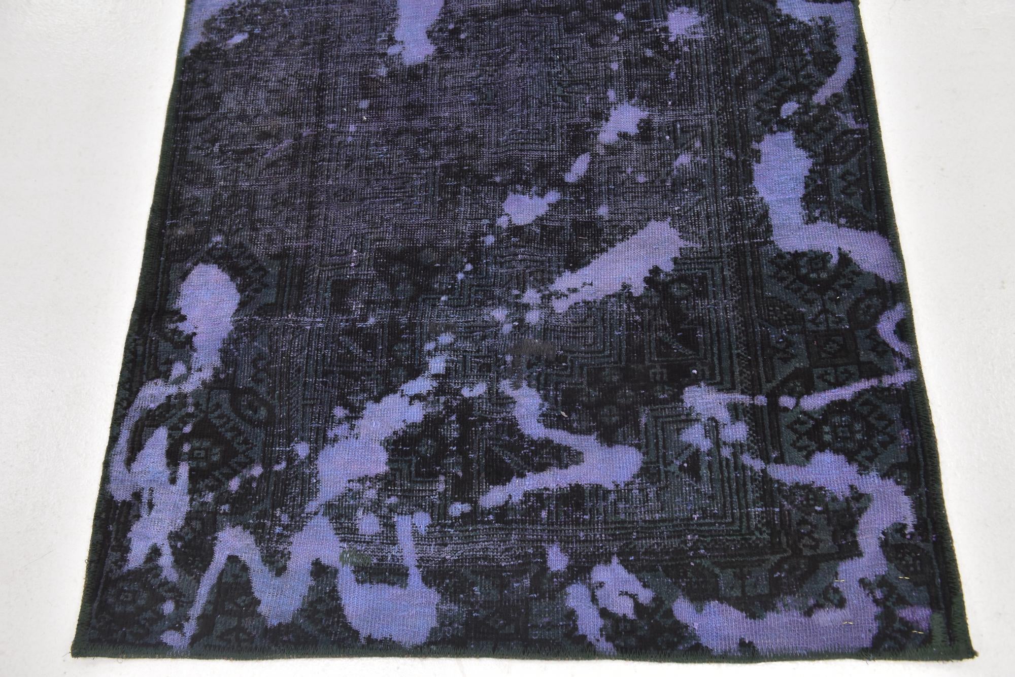 3' 4 x 7' 9 Hand Knotted Ultra Vintage Persian Wool Runner Rug