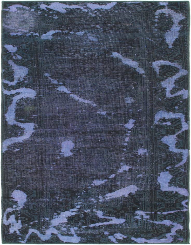 Detail image of 3' 4 x 7' 9 Hand Knotted Ultra Vintage Persian Wool Runner Rug