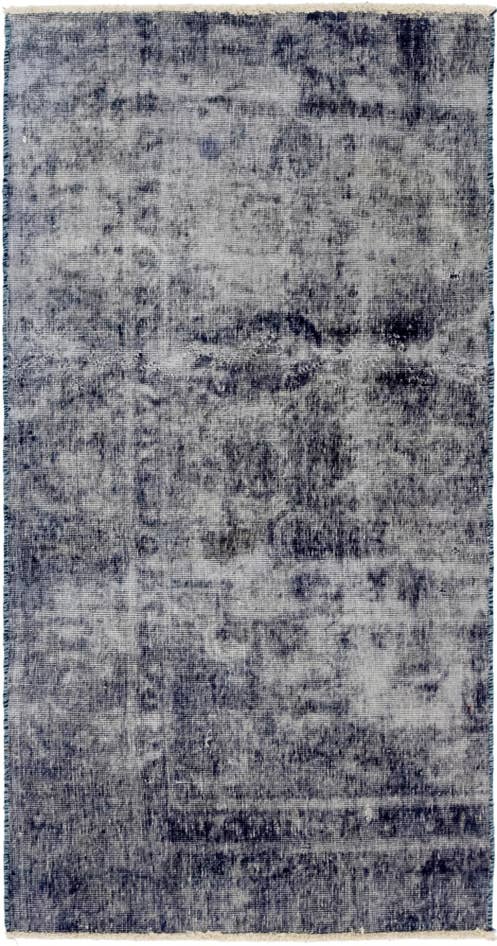 Detail image of 3' 5 x 6' 7 Hand Knotted Ultra Vintage Persian Wool Runner Rug