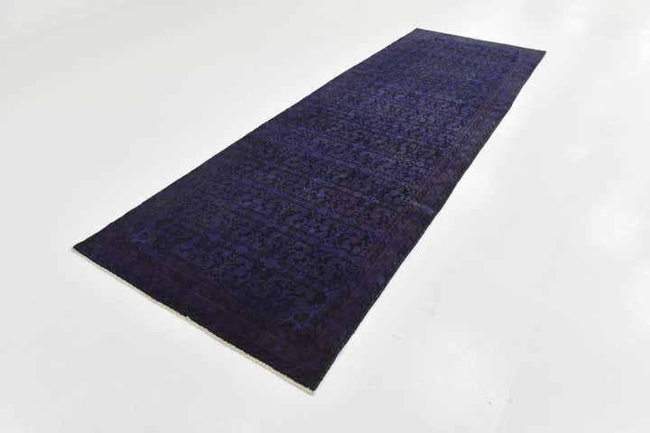 3' 11 x 11' 2 Hand Knotted Ultra Vintage Persian Wool Runner Rug