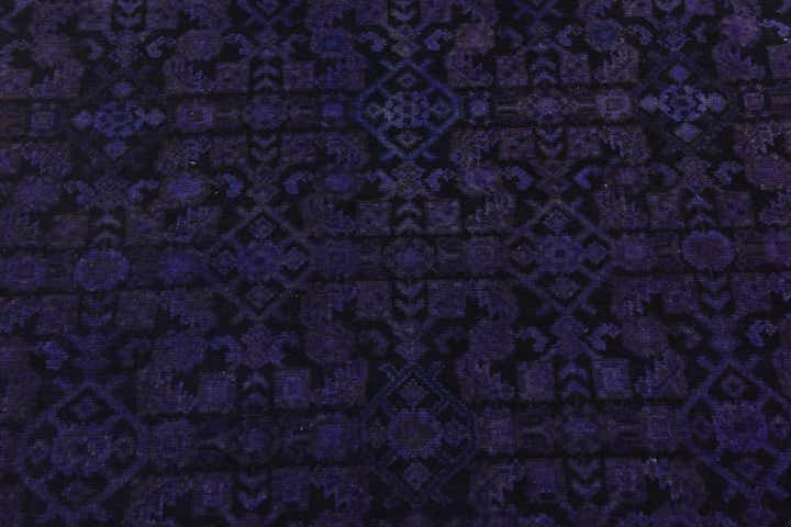 3' 11 x 11' 2 Hand Knotted Ultra Vintage Persian Wool Runner Rug