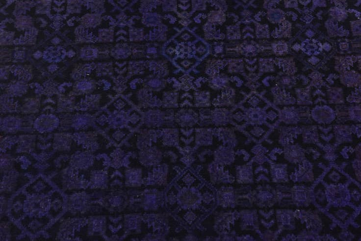 Detail image of 3' 11 x 11' 2 Hand Knotted Ultra Vintage Persian Wool Runner Rug