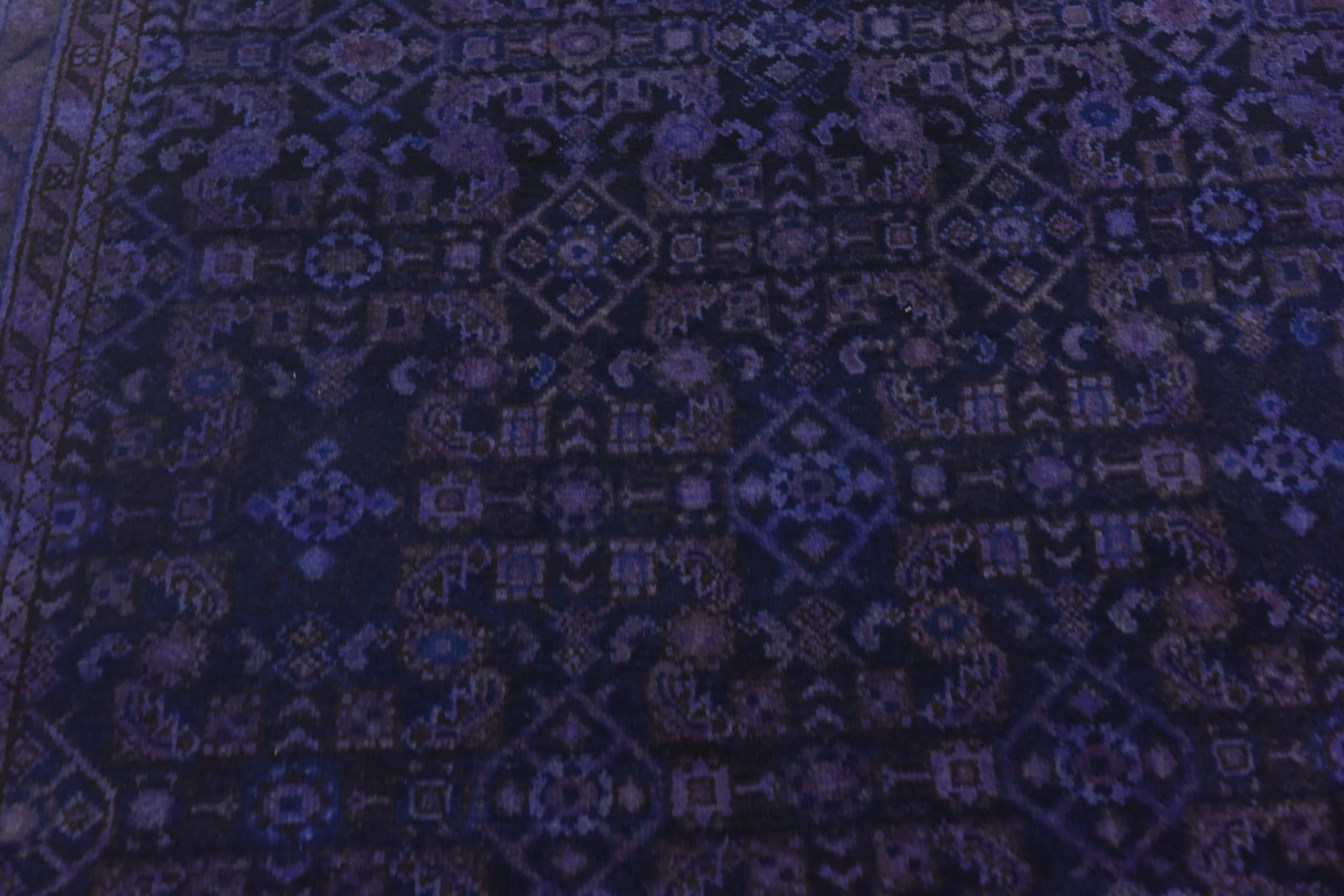 3' 11 x 11' 2 Hand Knotted Ultra Vintage Persian Wool Runner Rug