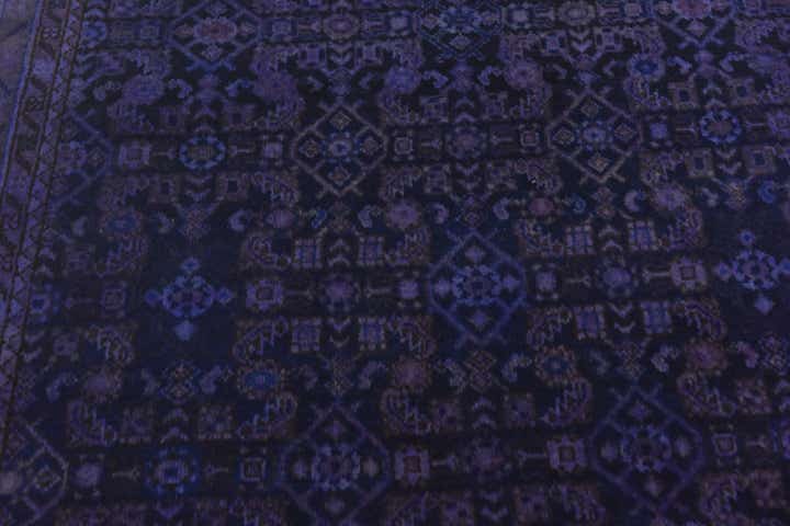 3' 11 x 11' 2 Hand Knotted Ultra Vintage Persian Wool Runner Rug
