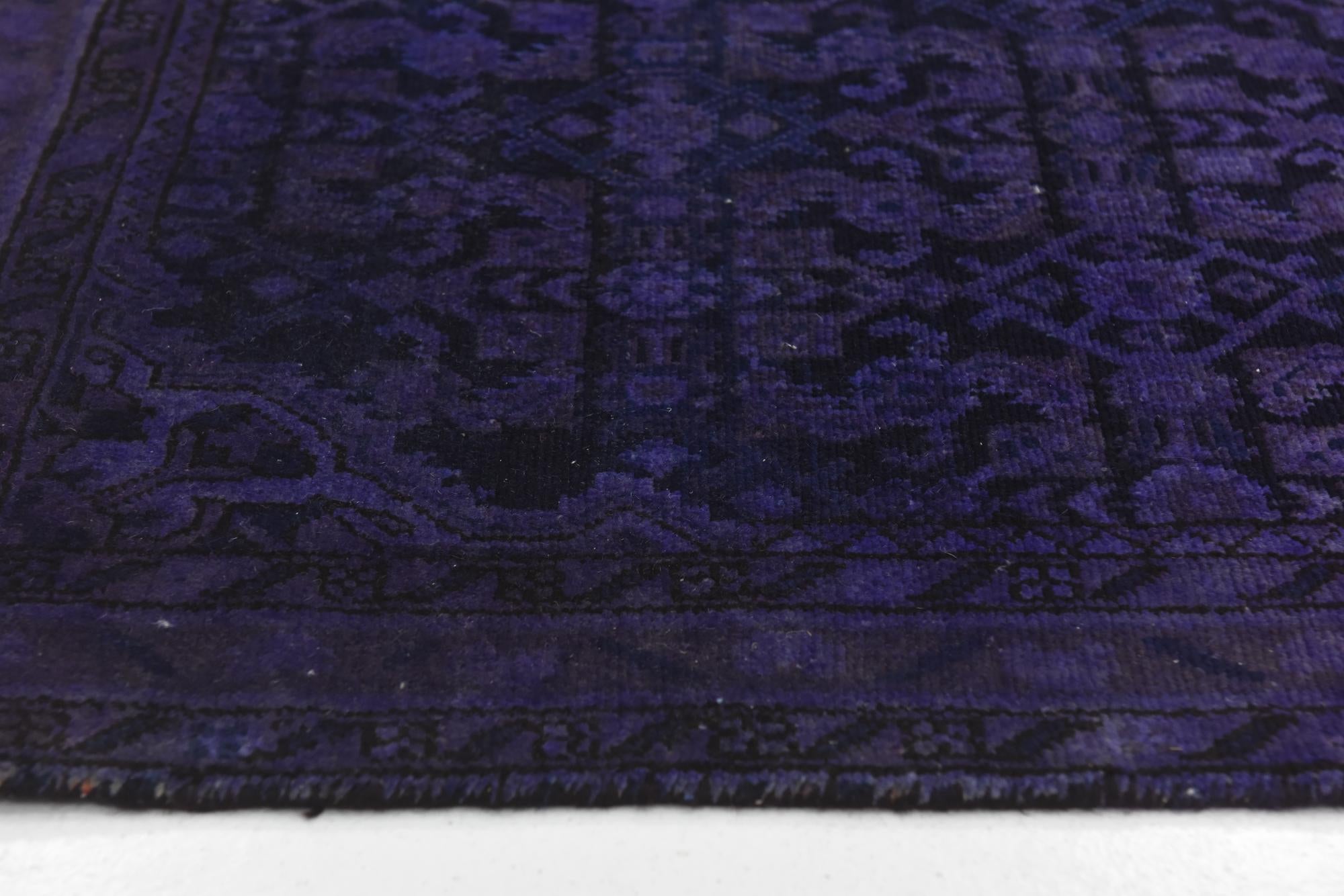 3' 11 x 11' 2 Hand Knotted Ultra Vintage Persian Wool Runner Rug