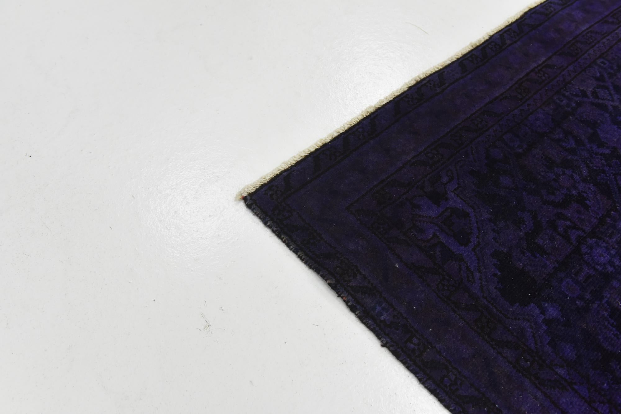 3' 11 x 11' 2 Hand Knotted Ultra Vintage Persian Wool Runner Rug