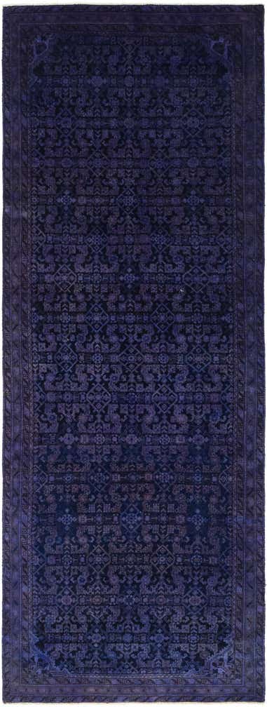 3' 11 x 11' 2 Hand Knotted Ultra Vintage Persian Wool Runner Rug