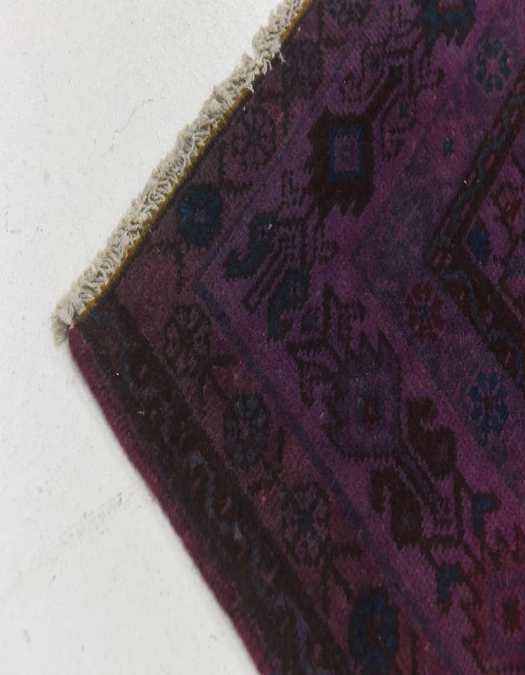 Detail image of 4' 1 x 10' 3 Hand Knotted Ultra Vintage Persian Wool Runner Rug