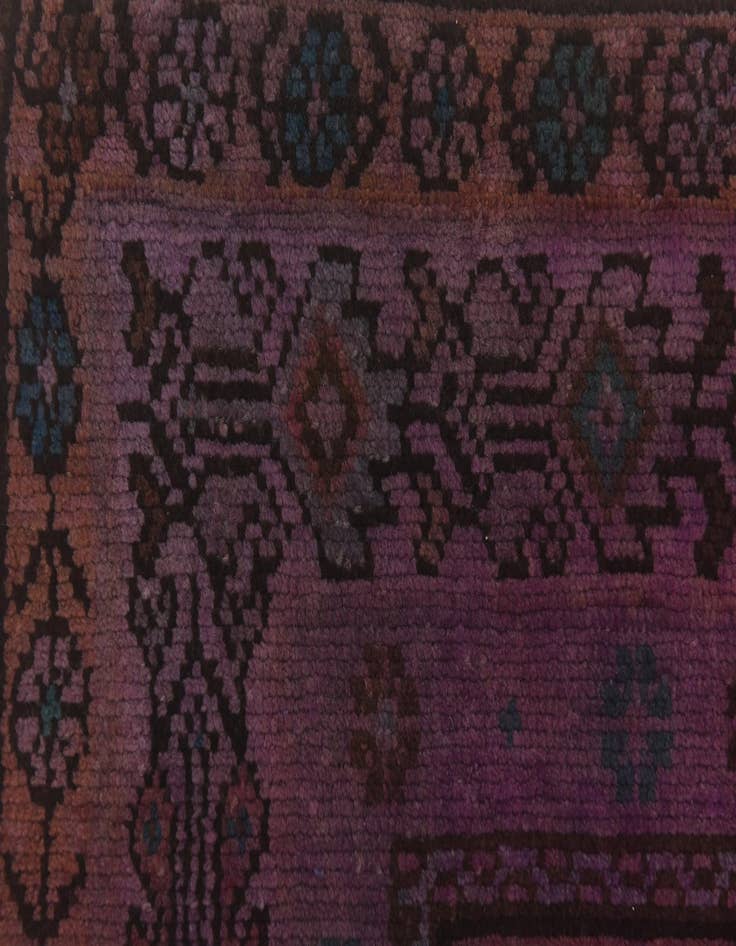 Detail image of 4' 1 x 10' 3 Hand Knotted Ultra Vintage Persian Wool Runner Rug