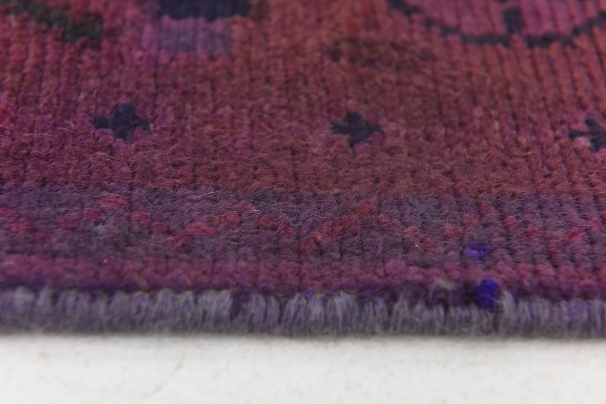 3' 9 x 9' 9 Hand Knotted Ultra Vintage Persian Wool Runner Rug