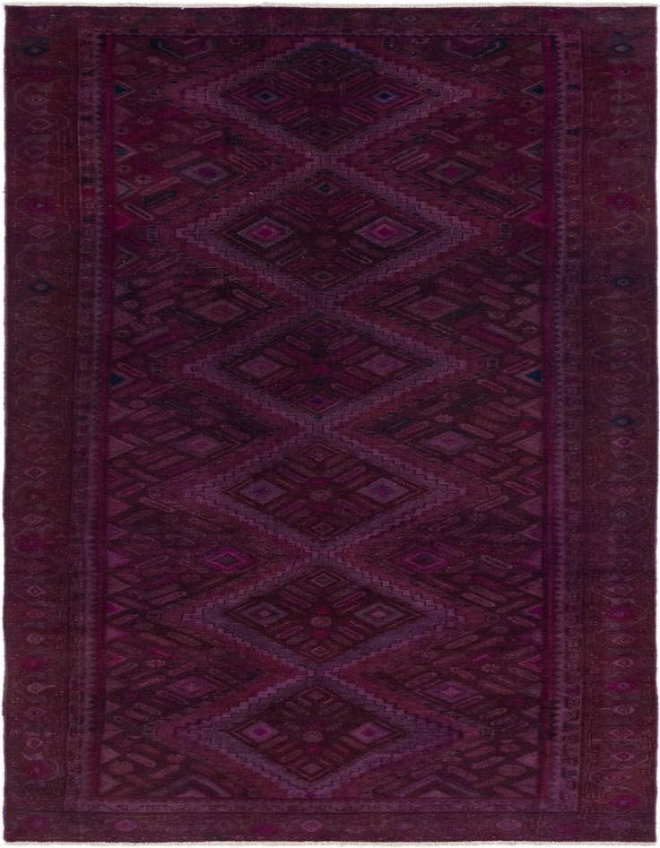 Detail image of 3' 9 x 9' 9 Hand Knotted Ultra Vintage Persian Wool Runner Rug