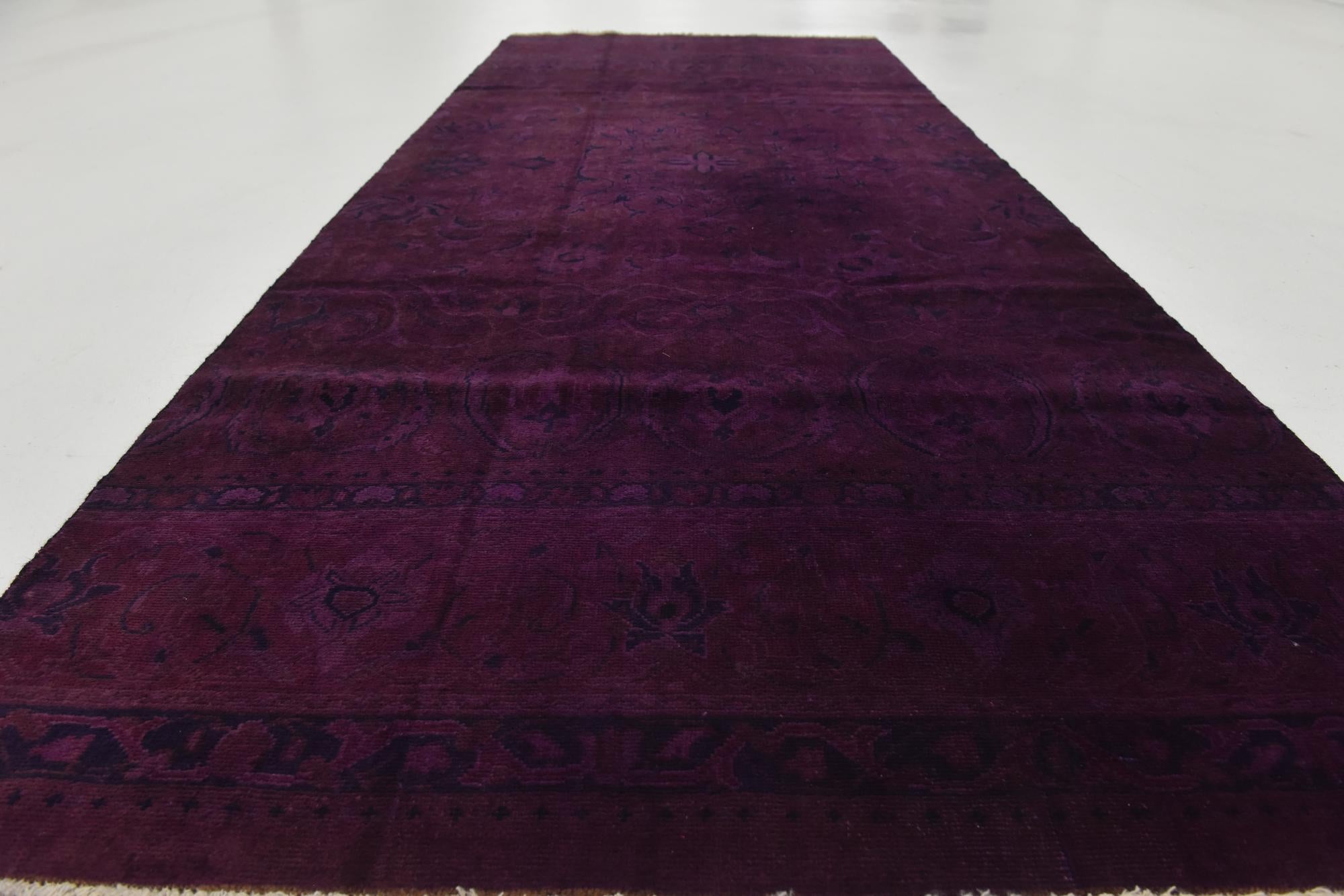 4' 1 x 10' 2 Hand Knotted Ultra Vintage Persian Wool Runner Rug
