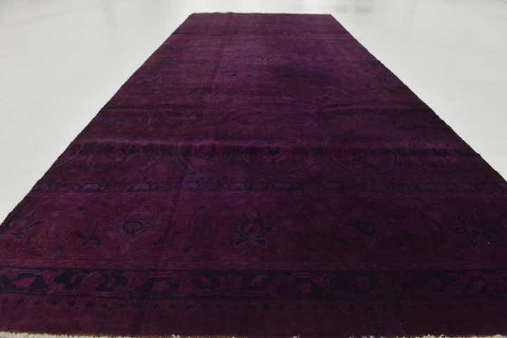 125cm x 310cm Handgeknoopt Ultra Vintage Perzisch Wol Loper Vloerkleed