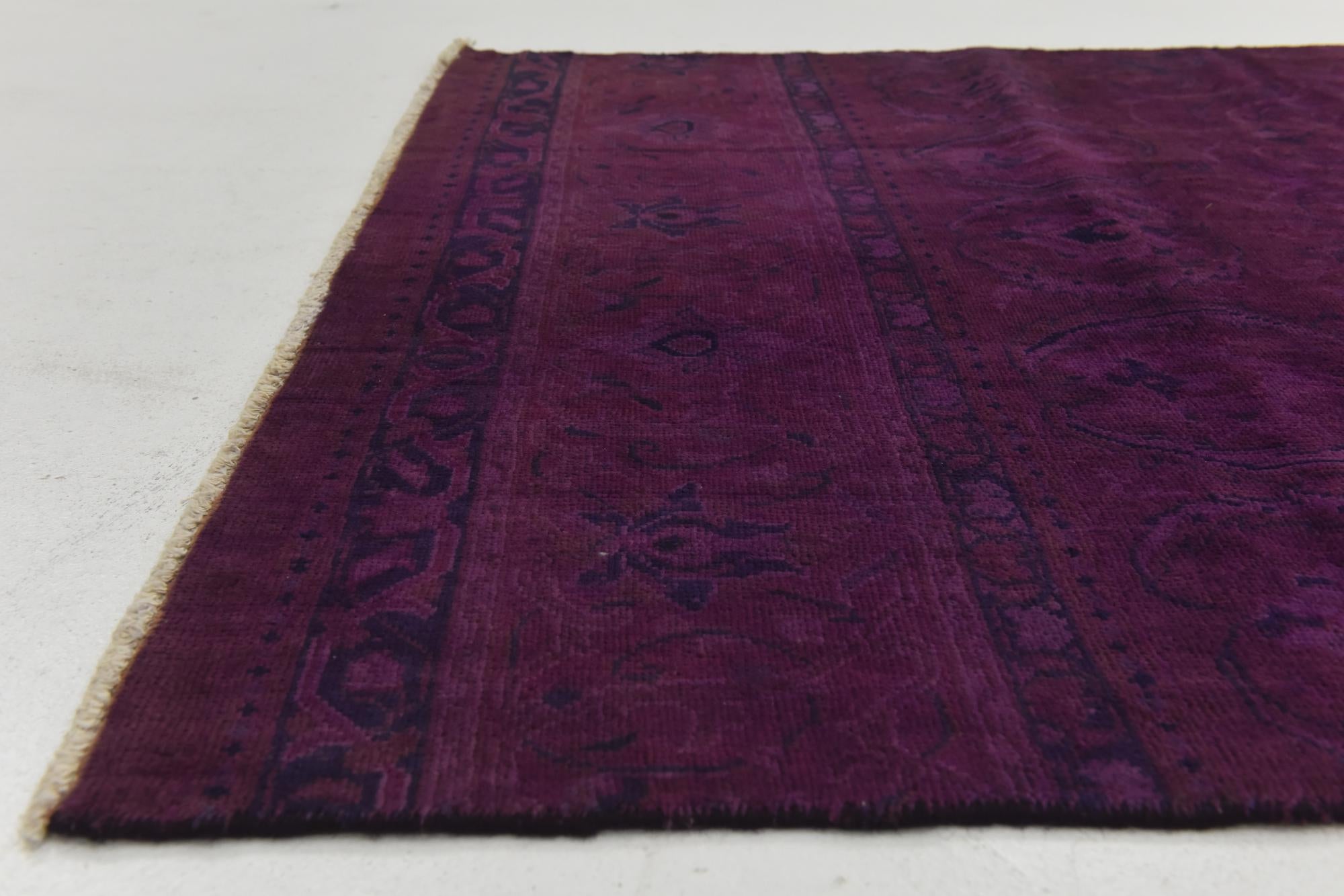 4' 1 x 10' 2 Hand Knotted Ultra Vintage Persian Wool Runner Rug