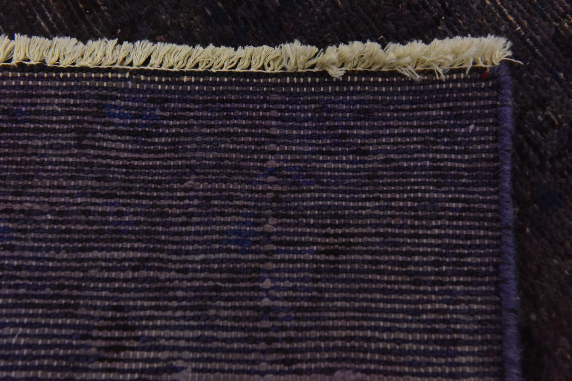4' 1 x 8' 11 Hand Knotted Ultra Vintage Persian Wool Runner Rug