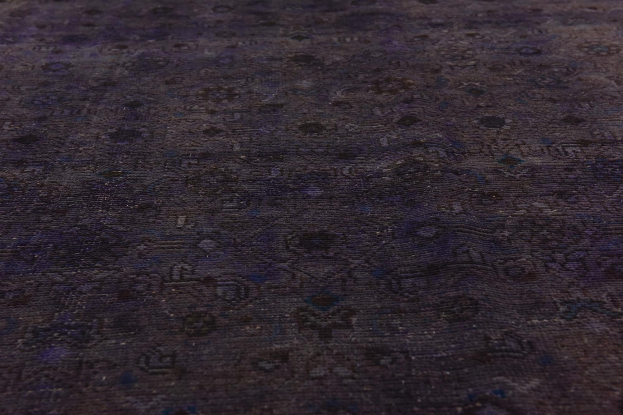 4' 1 x 8' 11 Hand Knotted Ultra Vintage Persian Wool Runner Rug