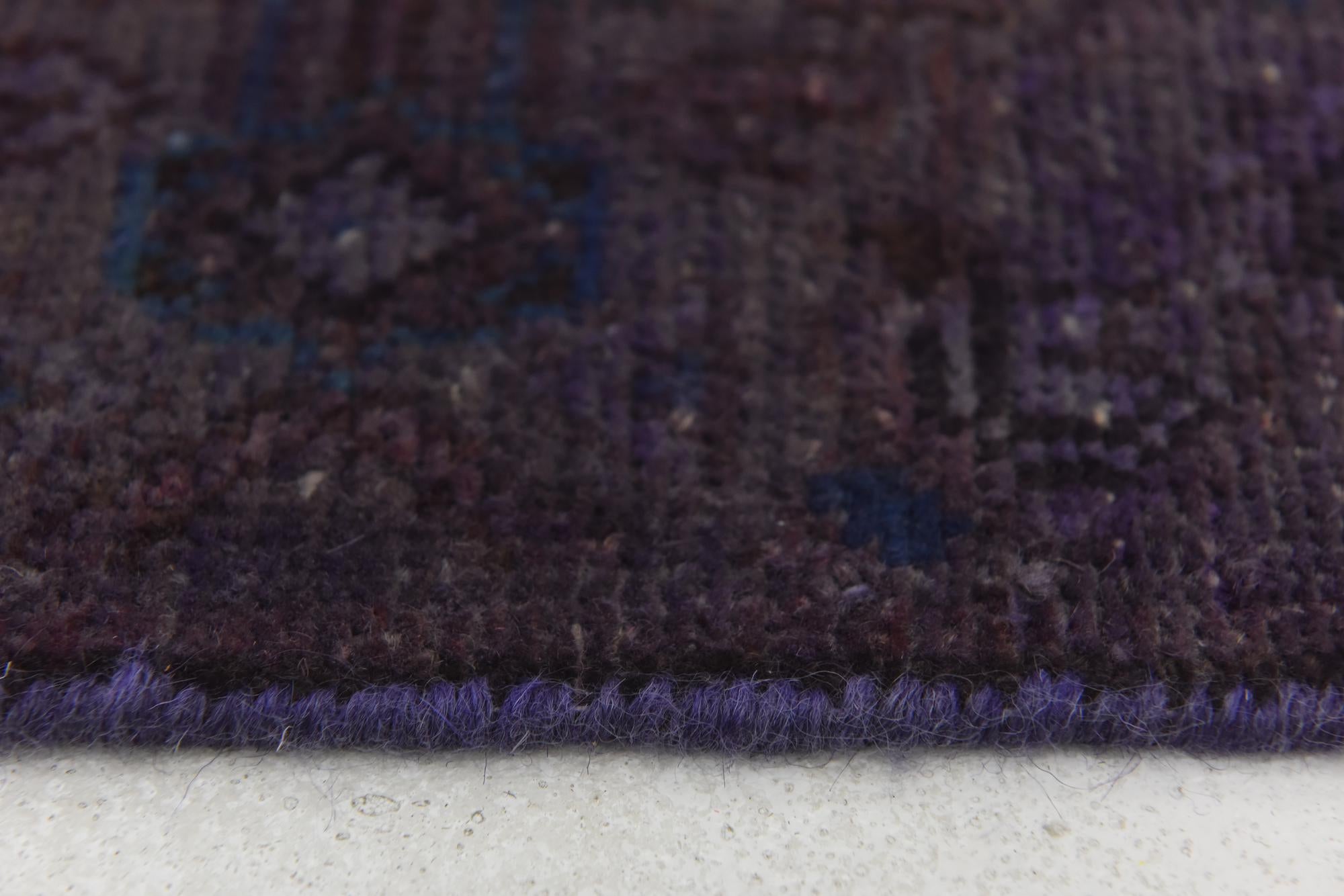 4' 1 x 8' 11 Hand Knotted Ultra Vintage Persian Wool Runner Rug