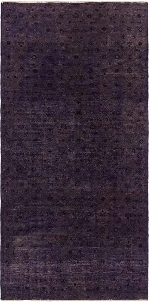 4' 1 x 8' 11 Hand Knotted Ultra Vintage Persian Wool Runner Rug